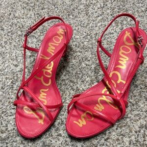 Sam Edelman Vibrant Red Strappy Sandals